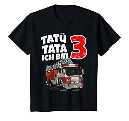 Kinder Ich Bin 3 Geburtstag Feuerwehr 3 Jahre Tatü Tata T-Shirt Kinder Ich Bin 3 Geburtstag Feuerwehr 3 Jahre Tatü Tata T-Shirt von Kindergeburtstag Feuerwehrauto Geschenke