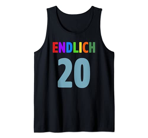 Endlich 20 Jahre Geburtstag Junge Mädchen Geschenke Tank Top Endlich 20 Jahre Geburtstag Junge Mädchen Geschenke Tank Top von Kindergeburtstag Gastgeschenke Und Geschenkideen