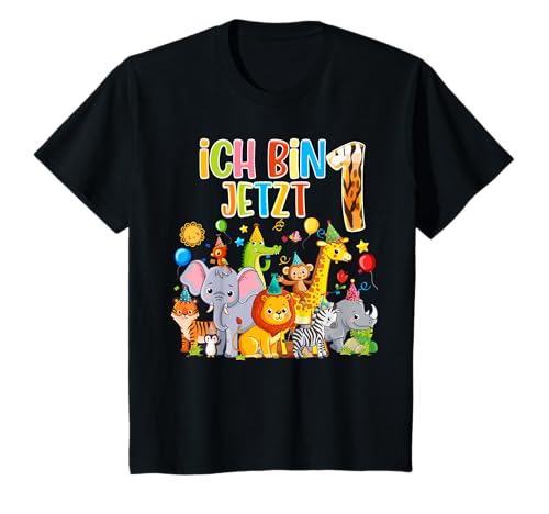 Süße Kinder & Zoo 1.Geburtstagsfeier - 1 Jahre alt Dschungel T-Shirt Süße Kinder & Zoo 1.Geburtstagsfeier - 1 Jahre alt Dschungel T-Shirt von Kindergeburtstag Geburtstags Dschungeltiere 2022