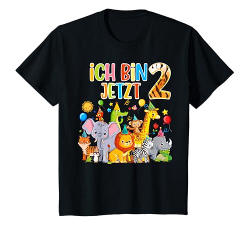 Kinder Süße Kinder & Zoo 2.Geburtstagsfeier - 2 Jahre alt Dschungel T-Shirt Kinder Süße Kinder & Zoo 2.Geburtstagsfeier - 2 Jahre alt Dschungel T-Shirt von Kindergeburtstag Geburtstags Dschungeltiere 2022