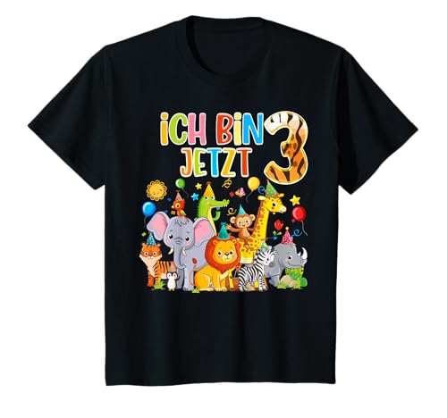 Süße Kinder & Zoo 3.Geburtstagsfeier - 3 Jahre alt Dschungel T-Shirt Süße Kinder & Zoo 3.Geburtstagsfeier - 3 Jahre alt Dschungel T-Shirt von Kindergeburtstag Geburtstags Dschungeltiere 2022