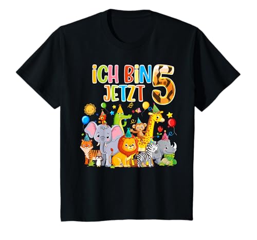 Süße Kinder & Zoo 5.Geburtstagsfeier - 5 Jahre alt Dschungel T-Shirt Süße Kinder & Zoo 5.Geburtstagsfeier - 5 Jahre alt Dschungel T-Shirt von Kindergeburtstag Geburtstags Dschungeltiere 2022