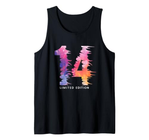 14 Jahre Geburtstag Mädchen Junge 14. Geburtstag Tank Top von Kindergeburtstag Geburtstagsgeschenk Geschenkidee