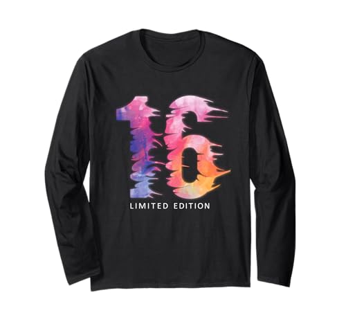 16 Jahre Geburtstag Mädchen Junge 16. Geburtstag Langarmshirt von Kindergeburtstag Geburtstagsgeschenk Geschenkidee