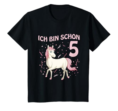 5. Geburtstag Ich Bin Schon 5 Pferd Pony Mädchen T-Shirt 5. Geburtstag Ich Bin Schon 5 Pferd Pony Mädchen T-Shirt von Kindergeburtstag Geburtstagsshirt Pferde Designs