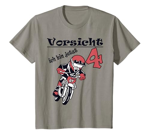 Kinder vierter Geburtstag für Jungen Motorcross 4 Jahre T-Shirt Kinder vierter Geburtstag für Jungen Motorcross 4 Jahre T-Shirt von Kindergeburtstag Geschenk Ideen Motorrad