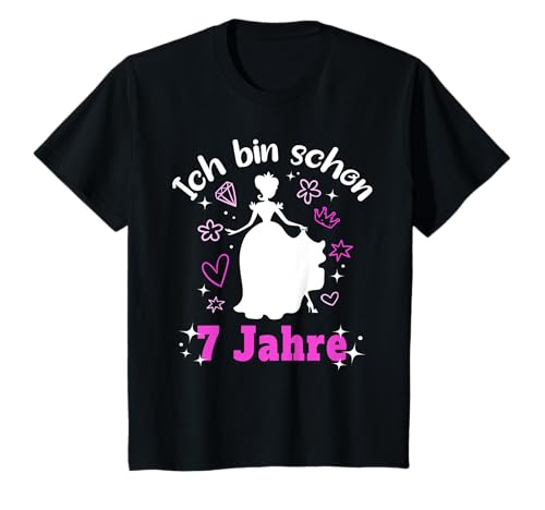 Mädchen ich bin schon 7 Jahre 7. Geburtstag 7ter Prinzessin T-Shirt Mädchen ich bin schon 7 Jahre 7. Geburtstag 7ter Prinzessin T-Shirt von Kindergeburtstag Geschenke für 7 jährige Mädchen