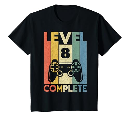 8. Geburtstag Junge Mädchen 8-jährig Level 8 Jahre Geschenk T-Shirt 8. Geburtstag Junge Mädchen 8-jährig Level 8 Jahre Geschenk T-Shirt von Kindergeburtstag Geschenkidee Geburtstagsgeschenk
