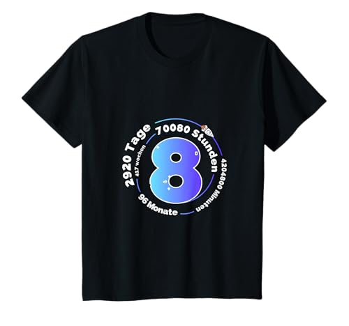 Kinder 8ter Geburtstag Geschenk zum 8. Geburtstag Junge T-Shirt Kinder 8ter Geburtstag Geschenk zum 8. Geburtstag Junge T-Shirt von Geburtstagsgeschenk 8 Jahre Geschenkideen
