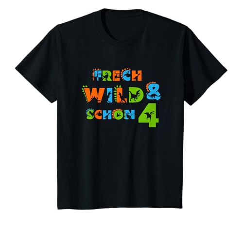 4 jahr geburtstag dinosaurier jungen mädchen dinosaurier T-Shirt 4 jahr geburtstag dinosaurier jungen mädchen dinosaurier T-Shirt von Kindergeburtstag Jungen Dino Shirts Geschenk