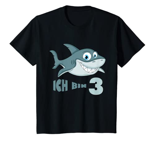 Kinder Ich bin schon 3 Jahre 3. Geburtstag Hai Junge Sohn T-Shirt Kinder Ich bin schon 3 Jahre 3. Geburtstag Hai Junge Sohn T-Shirt von Kindergeburtstag Jungen Hai Design