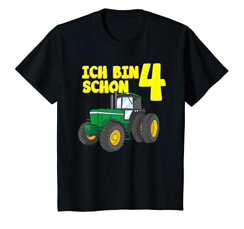 Kinder Traktor Geburtstag Junge Ich bin schon 4 Jahre Trecker T-Shirt Kinder Traktor Geburtstag Junge Ich bin schon 4 Jahre Trecker T-Shirt von Kindergeburtstag Jungen Mädchen Traktoren Geschenk
