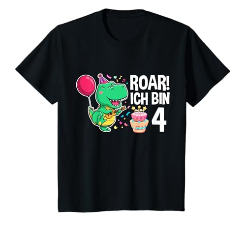 4. Geburtstag Jungen 4 Jahre Dino Dinosaurier Geburtstags T-Shirt 4. Geburtstag Jungen 4 Jahre Dino Dinosaurier Geburtstags T-Shirt von Kindergeburtstag Jungen & Mädchen Dinosaurier Dino