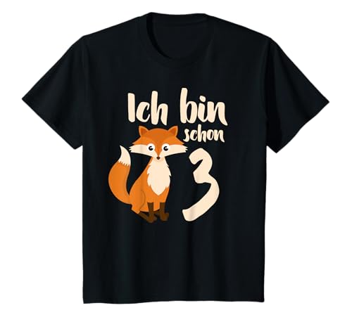 Kinder 3. Geburtstag Fuchs Kinder Ich bin 3 Jahre alt Geschenk T-Shirt Kinder 3. Geburtstag Fuchs Kinder Ich bin 3 Jahre alt Geschenk T-Shirt von Kindergeburtstag Jungs und Mädchen Fuchs
