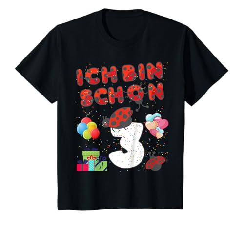 Kinder Käfer Marienkäfer 3 Kinder Geburtstag 3 Jahre Geschenk T-Shirt Kinder Käfer Marienkäfer 3 Kinder Geburtstag 3 Jahre Geschenk T-Shirt von Kindergeburtstag Käfer Marienkäfer 3 Jahre