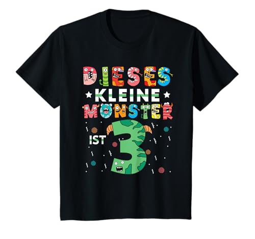 3. Geburtstag Ich bin schon 3 Jahre Jungen Kleines Monster T-Shirt 3. Geburtstag Ich bin schon 3 Jahre Jungen Kleines Monster T-Shirt von Kindergeburtstag Kind Geburtstag Monster Design
