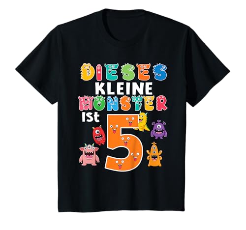 5. Geburtstag Ich bin schon 5 Jahre Jungen Kleines Monster T-Shirt 5. Geburtstag Ich bin schon 5 Jahre Jungen Kleines Monster T-Shirt von Kindergeburtstag Kind Geburtstag Monster Design
