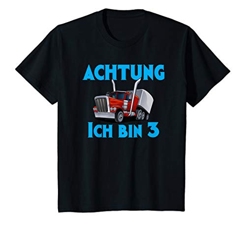 Kinder Trucker 3.Geburtstag Jungen 3 Jahre LKW T-Shirt Kinder Trucker 3.Geburtstag Jungen 3 Jahre LKW T-Shirt von Kindergeburtstag Kindergarten Geschenk witzig