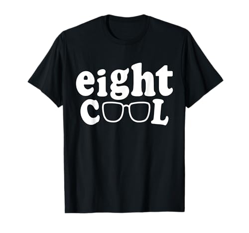 Acht Coole 8 -jährige Jungen Mädchen acht 8. Geburtstag T-Shirt von Kindergeburtstag Kostüm