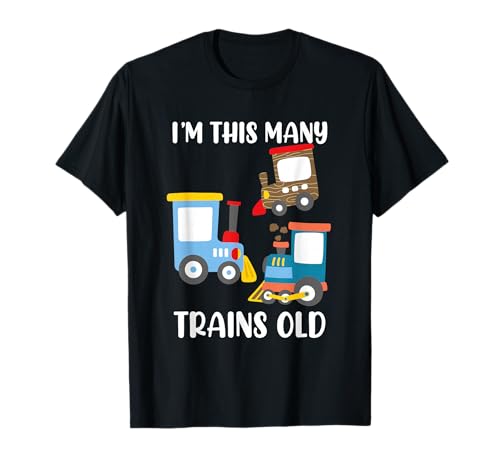 Kinder Geburtstag 3 Jahre Junge Eisenbahn Lokomotive Jungen T-Shirt Kinder Geburtstag 3 Jahre Junge Eisenbahn Lokomotive Jungen T-Shirt von Kindergeburtstag Lokomotive Zug & Eisenbahn Motive