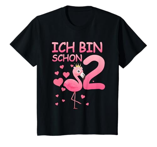 2. Geburtstag Mädchen Flamingo 2 Jahre Geburtstag Geschenk T-Shirt von Kindergeburtstag Mädchen Flamingo Geschenk