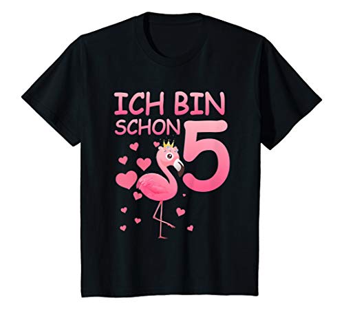 Kinder 5. Geburtstag Mädchen Flamingo 5 Jahre Geburtstag Geschenk T-Shirt von Kindergeburtstag Mädchen Flamingo Geschenk