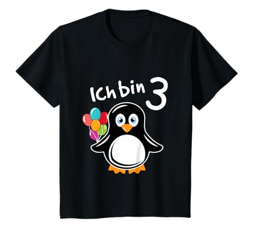 Pinguin 3. Geburtstag Mädchen Jungen 3 Jahre T-Shirt Pinguin 3. Geburtstag Mädchen Jungen 3 Jahre T-Shirt von Kindergeburtstag Mädchen & Jungen Geschenk