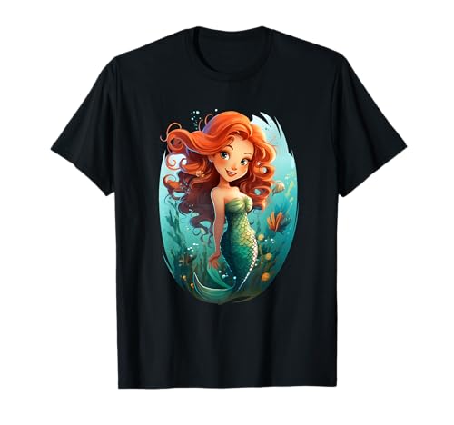 Meerjungfrau Mädchen Nixe Kinder Geburtstag T-Shirt Meerjungfrau Mädchen Nixe Kinder Geburtstag T-Shirt von Kindergeburtstag Meerjungfrau Geburtstagsparty