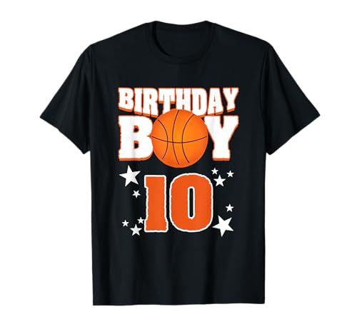 Birthday Boy 10. Geburtstag Basketball Mitgebsel T-Shirt Birthday Boy 10. Geburtstag Basketball Mitgebsel T-Shirt von Kindergeburtstag Mitbringsel Geschenk Geburtstag