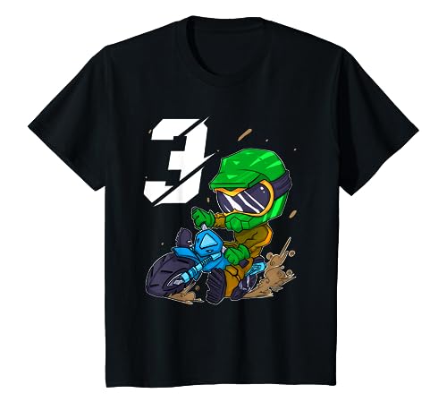 Kinder Motocross Kinder 3. Geburtstag 3 Jahre Motorrad T-Shirt Kinder Motocross Kinder 3. Geburtstag 3 Jahre Motorrad T-Shirt von Kindergeburtstag Motocross Kinder Bekleidung
