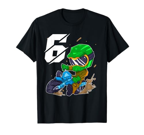 Motocross Kinder 6. Geburtstag 6 Jahre Motorrad T-Shirt Motocross Kinder 6. Geburtstag 6 Jahre Motorrad T-Shirt von Kindergeburtstag Motocross Kinder Bekleidung