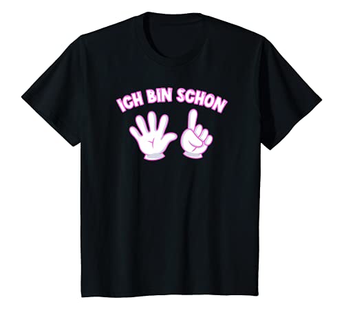 Kinder Ich bin schon 6 Jahre Geburtstag Finger Hand T-Shirt von Kindergeburtstag Party