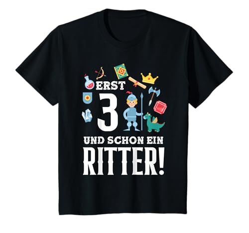 3. Geburtstag Jungen 3 Jahre Ritter Geburtstags T-Shirt 3. Geburtstag Jungen 3 Jahre Ritter Geburtstags T-Shirt von Kindergeburtstag Ritter Geburtstag Party Geschenk