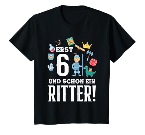 6. Geburtstag Jungen 6 Jahre Ritter Geburtstags T-Shirt 6. Geburtstag Jungen 6 Jahre Ritter Geburtstags T-Shirt von Kindergeburtstag Ritter Geburtstag Party Geschenk