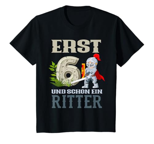 Kinder Ritter 6. Geburtstag Jungs 6 Jahre Ritter Kindergeburtstag T-Shirt Kinder Ritter 6. Geburtstag Jungs 6 Jahre Ritter Kindergeburtstag T-Shirt von Kindergeburtstag Ritter Mittelalter Geschenke