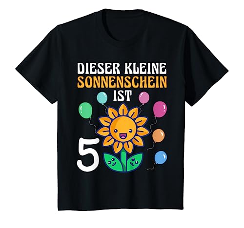 Kinder 5. Geburtstag Sonnenblume Dieser Kleine Sonnenschein 5 Jahre T-Shirt Kinder 5. Geburtstag Sonnenblume Dieser Kleine Sonnenschein 5 Jahre T-Shirt von Kindergeburtstag Sonnenblume Geschenk