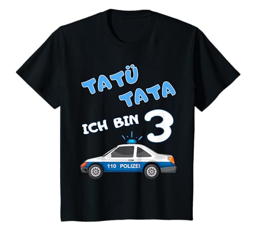 Polizei T-Shirt 3. Geburtstag Jungen 3 Jahre Shirt Auto T-Shirt Polizei T-Shirt 3. Geburtstag Jungen 3 Jahre Shirt Auto T-Shirt von Kindergeburtstag T-Shirts Jungen 3 Jahre Geschenk