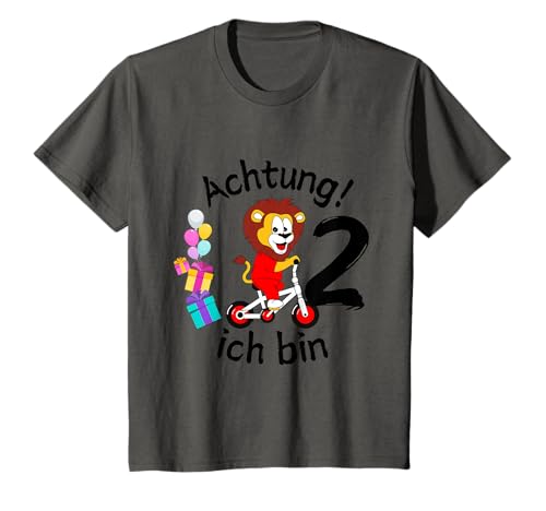Geburtstagsshirt 2 Jahre Löwe Achtung ich bin schon 2 Kind T-Shirt Geburtstagsshirt 2 Jahre Löwe Achtung ich bin schon 2 Kind T-Shirt von Kindergeburtstag T-Shirts Jungen & Mädchen by Ella