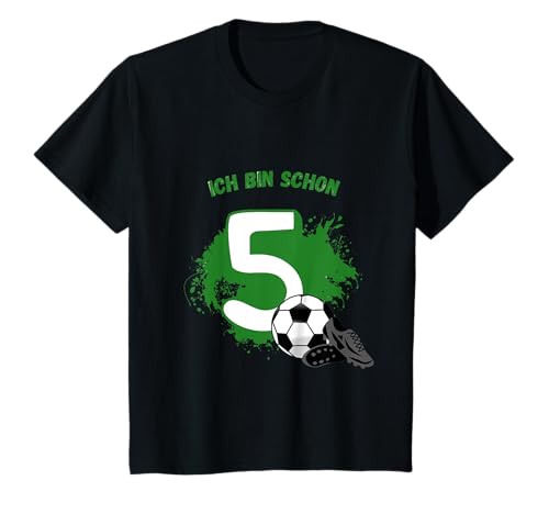 Geburtstagsshirt 5 Jahre Fußball Junge Mädchen Geschenk T-Shirt Geburtstagsshirt 5 Jahre Fußball Junge Mädchen Geschenk T-Shirt von Kindergeburtstag T-Shirts Jungen & Mädchen by Ella