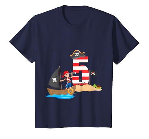 Kinder Geburtstagsshirt 5 Jahre Junge Pirat Geburtstag Geschenk T-Shirt Kinder Geburtstagsshirt 5 Jahre Junge Pirat Geburtstag Geschenk T-Shirt von Kindergeburtstag T-Shirts Jungen & Mädchen by Ella