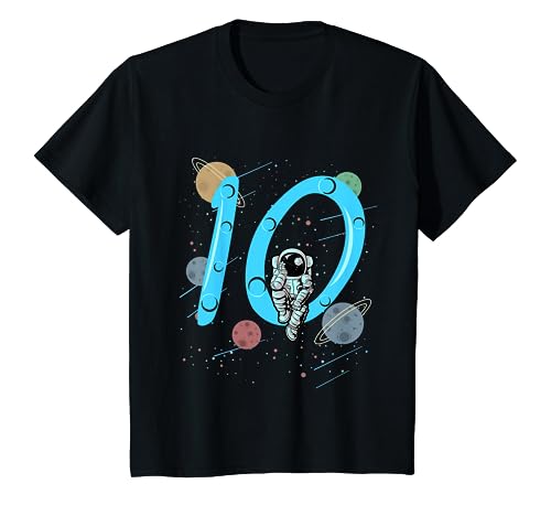 Kinder Astronaut Shirt 10. Geburtstag Weltraum Für Jungen 10 Jahre T-Shirt von Kindergeburtstag T-Shirts Jungen & Mädchen by KaMi