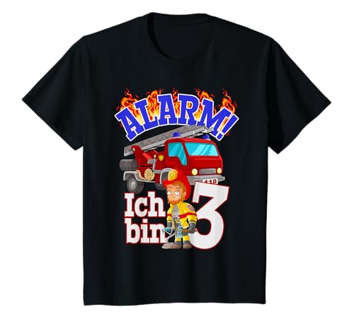 Kinder Geburtstagsshirt 3 Jahre Feuerwehrauto 3 Geburtstag Junge T-Shirt von Kindergeburtstag T-Shirts Jungen & Mädchen by KaMi