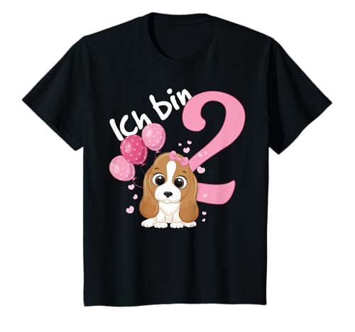 Geburtstagsshirt Kleiner Hund 2 Geburtstag Mädchen 2 Jahre T-Shirt von Kindergeburtstag T-Shirts Jungen & Mädchen by KaMi