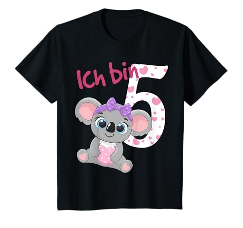 Geburtstagsshirt Koala 5 Geburtstag Mädchen Ich bin 5 Jahre T-Shirt von Kindergeburtstag T-Shirts Jungen & Mädchen by KaMi