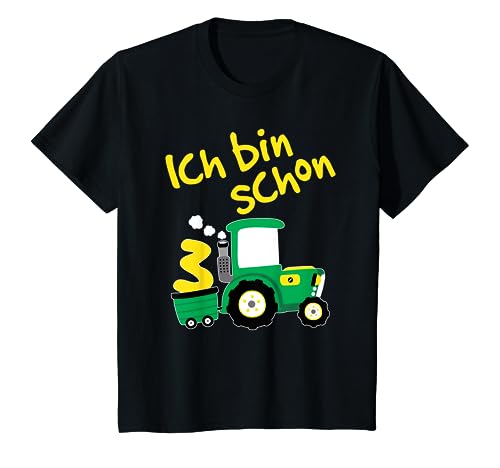 Kinder Traktor T-Shirt 3. Geburtstag Junge 3 Jahre Shirt Trecker T-Shirt von Kindergeburtstag T-Shirts Jungen & Mädchen by KaMi