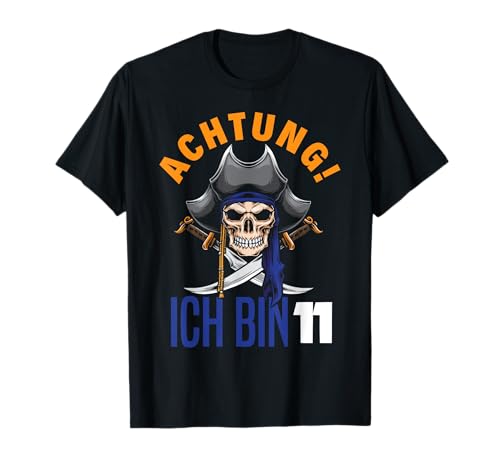11. Geburtstag Jungen 11 Jahre Totenkopf Piraten Geburtstags T-Shirt 11. Geburtstag Jungen 11 Jahre Totenkopf Piraten Geburtstags T-Shirt von Kindergeburtstag Totenkopf Pirat Party Geschenk