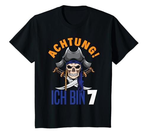 Kinder 7. Geburtstag Jungen 7 Jahre Totenkopf Piraten Geburtstags T-Shirt Kinder 7. Geburtstag Jungen 7 Jahre Totenkopf Piraten Geburtstags T-Shirt von Kindergeburtstag Totenkopf Pirat Party Geschenk
