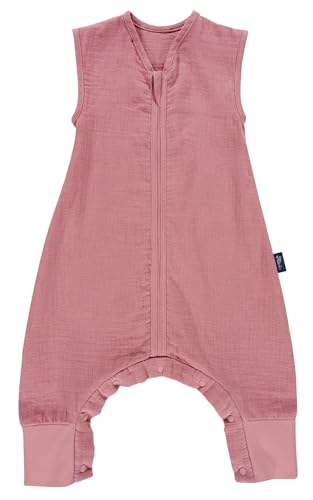 Set Alvi Schlafsack mit Füßen & Windel Blaubaer | Hautfreundlicher Schlafsack Baby & Kinder 100% Baumwolle | Reißverschluss mit Kinnschutz | Waschbar Bei 60°C | TOG 0.5 von Kinderhaus Blaubär