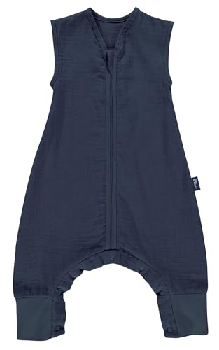 Set Alvi Schlafsack mit Füßen & Windel Blaubaer | Hautfreundlicher Schlafsack Baby & Kinder 100% Baumwolle | Reißverschluss mit Kinnschutz | Waschbar Bei 60°C | TOG 0.5 von Kinderhaus Blaubär