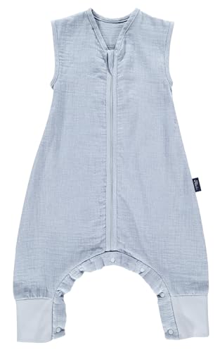 Set Alvi Schlafsack mit Füßen & Windel Blaubaer | Hautfreundlicher Schlafsack Baby & Kinder 100% Baumwolle | Reißverschluss mit Kinnschutz | Waschbar Bei 60°C | TOG 0.5 von Kinderhaus Blaubär
